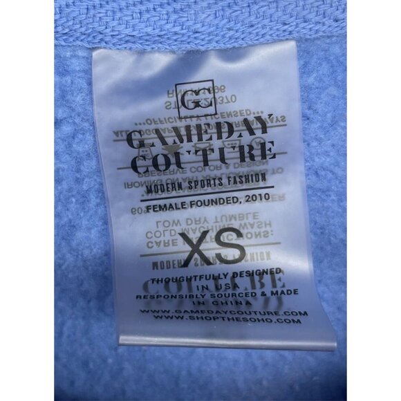 SMU Mustangs Gameday Couture Colorblock Pullover Hoodie Sweatshirt Women’s XS - Picture 3 of 4